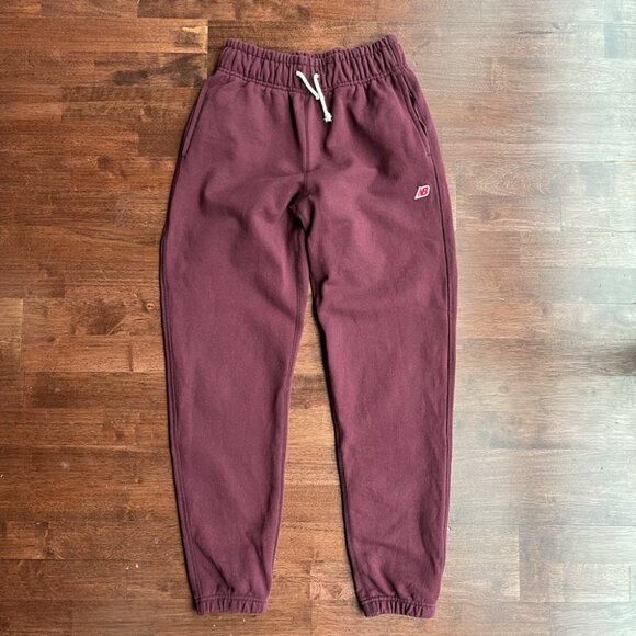 New Balance Made in USA sweatpants - Small - Burgundy - Picture 1 of 5
